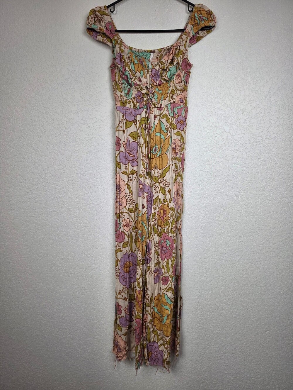 Free People Retro Floral Jumpsuit XS